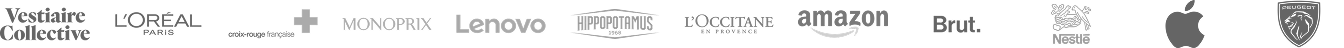 Logos des entreprises clientes