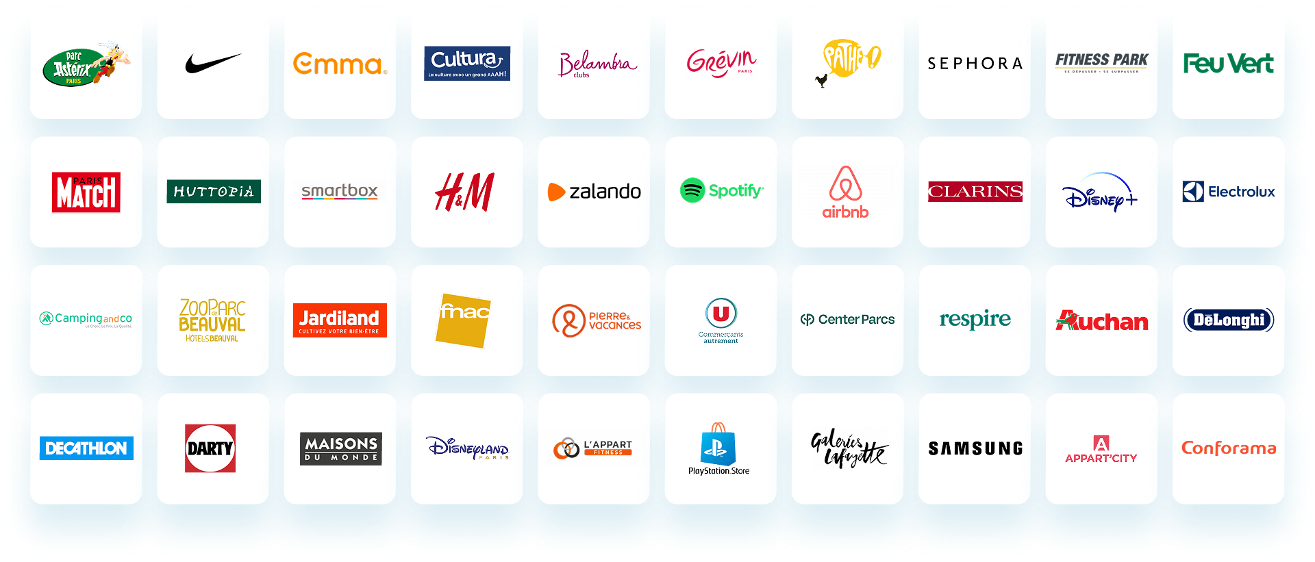 Mur de logos des partenaires